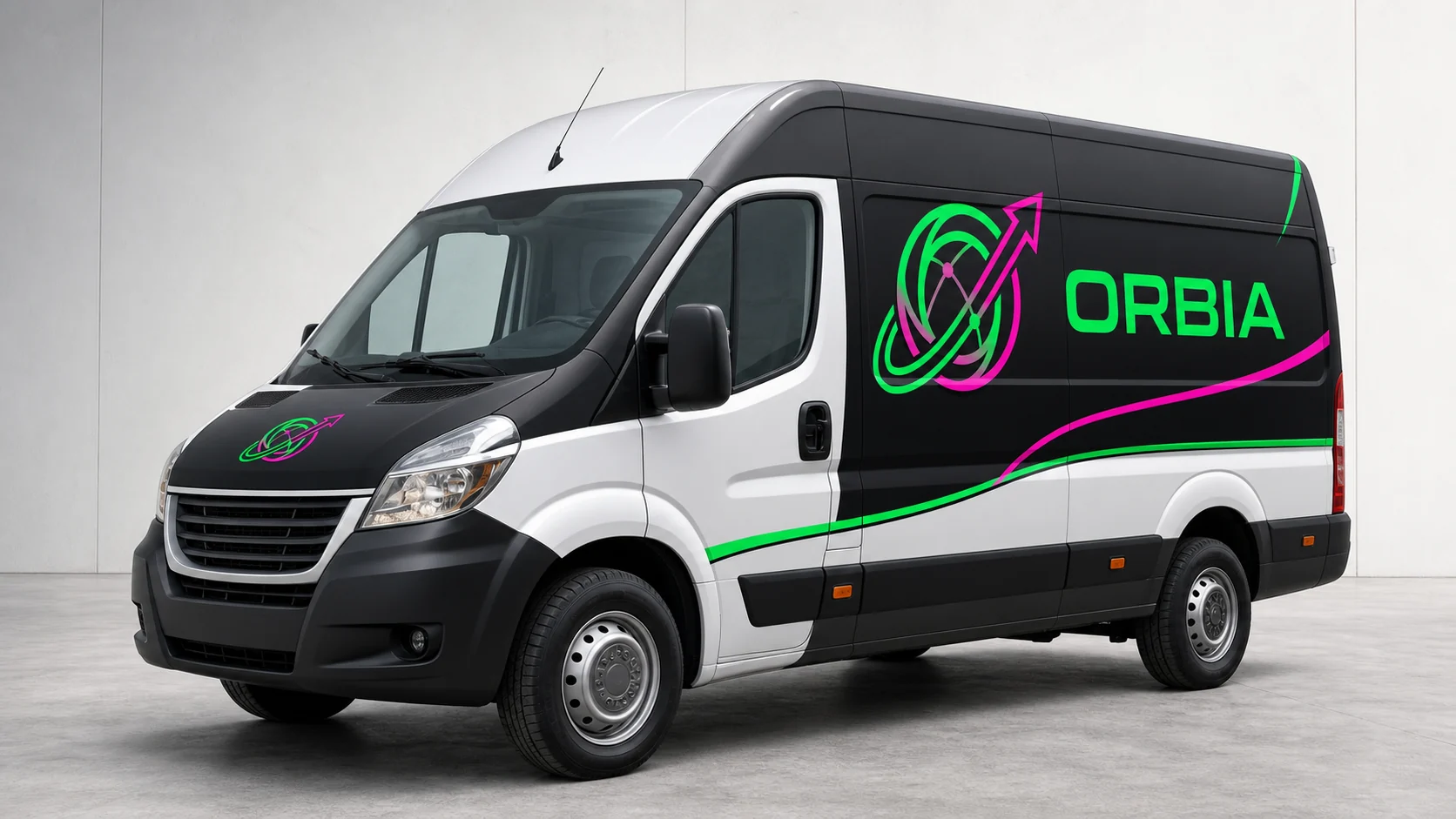 Orbia branded delivery van